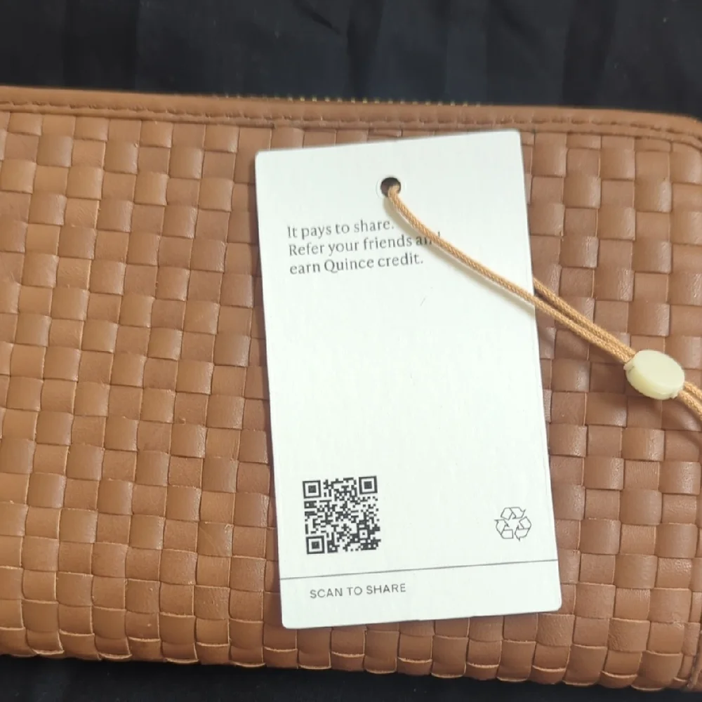 Quince Brown Woven Wallet - Picture 9 of 10